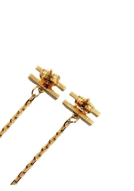 Orecchini Elisabetta Franchi donna OR50K51E2U95 dorati doppia c lunghi ELISABETTA FRANCHI | Orecchini | OR50K51E2U95